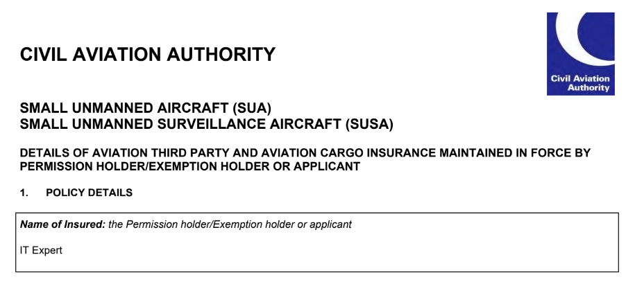 drone insured